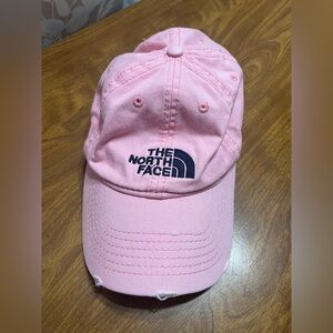 Pink NorthFace hat
